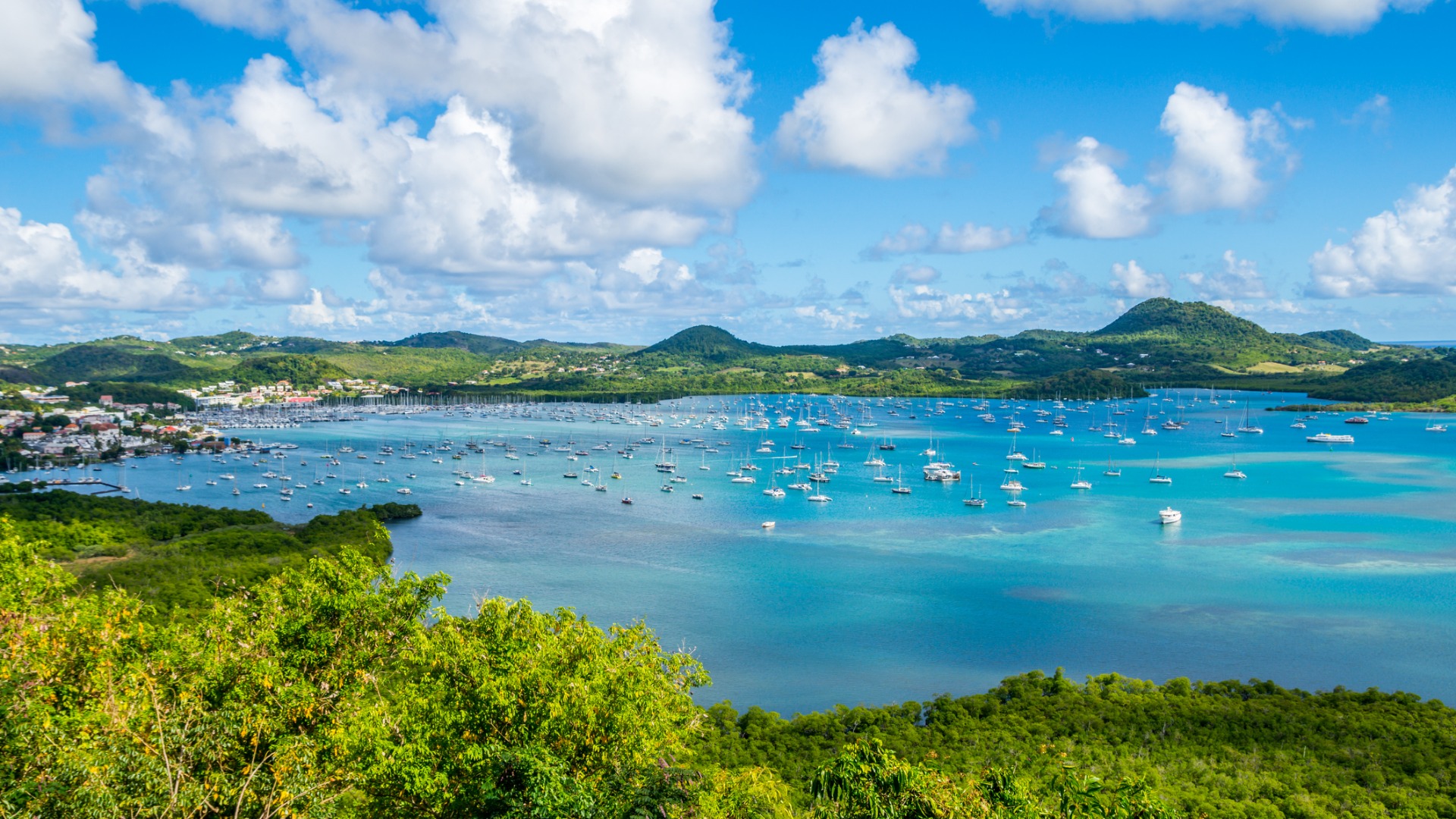 martinique panorama of le marin bay picture id1131178191